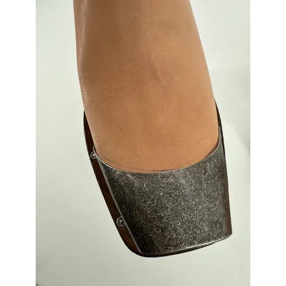 Free People We The Free Beau Tall Rider Boots Size 7 Metal Toe Leather New Read - Picture 6 of 16